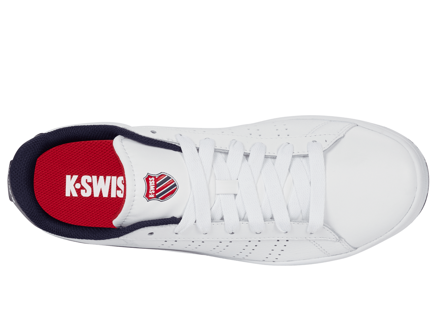 04411 - 130 - M | COURT BASE II | WHITE/NAVY/RED - K - Swiss US - FOOTWEAR