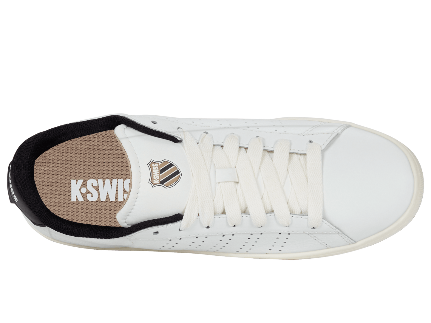 04411 - 131 - M | COURT BASE II | BRIGHT WHITE/NATURAL/BLACK - K - Swiss US - FOOTWEAR