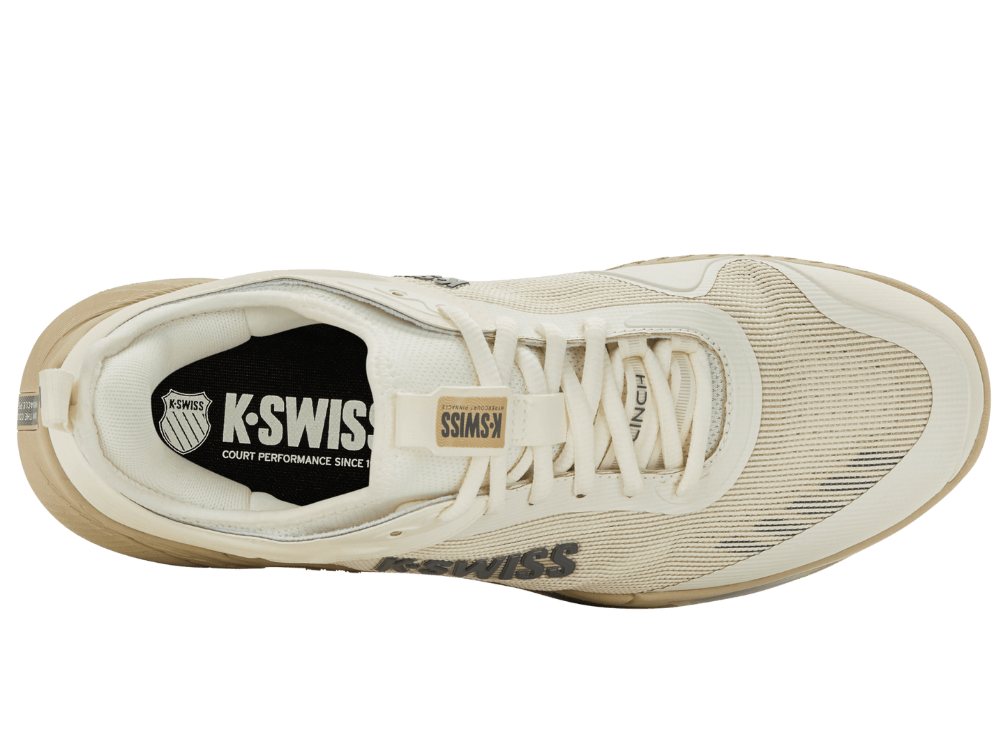 04432 - 159 - M | HYPERCOURT PINNACLE | EGRET/PALE KHAKI/TURBULENCE - K - Swiss US - FOOTWEAR