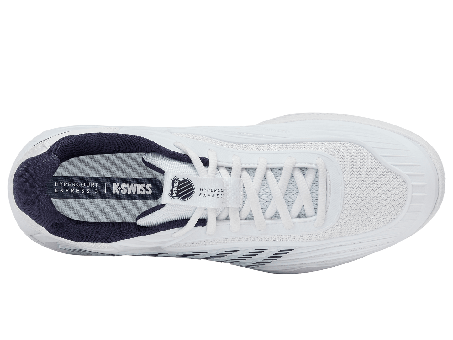 04605 - 161 - W | HYPERCOURT EXPRESS 3 2E | WHITE/PEACOAT/SILVER - K - Swiss US - FOOTWEAR