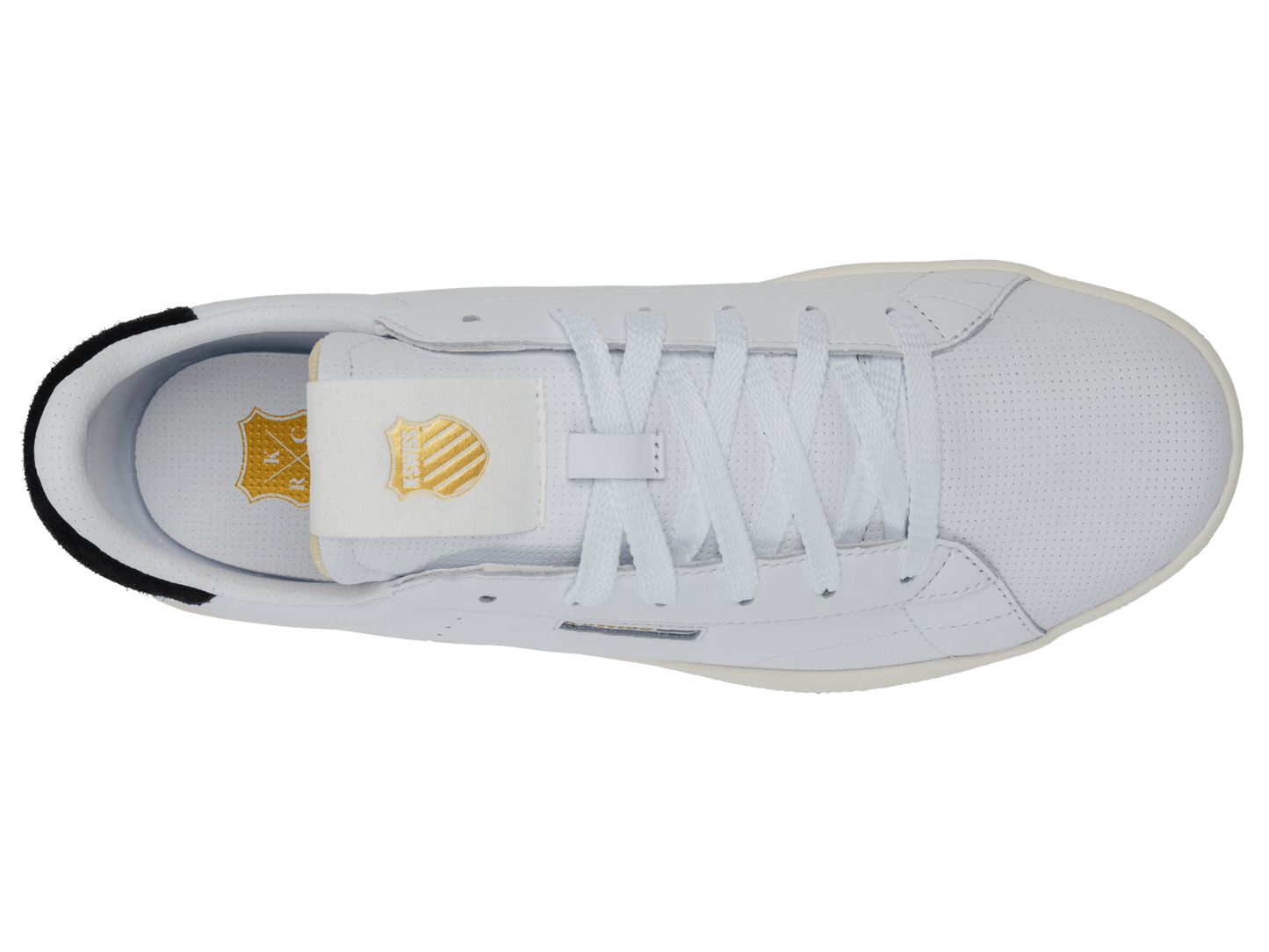74503 - 133 - M | KSRC SLAMM KLUB | WHITE/BLACK/EGRET/GUM/GOLD - K - Swiss US - FOOTWEAR