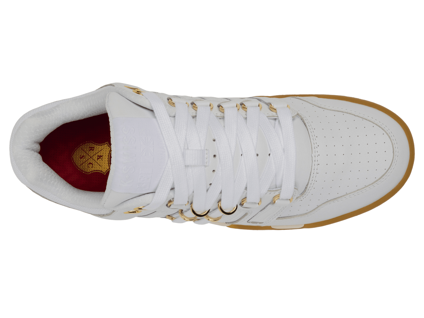 74504 - 184 - M | KSRC SI - 18 INTERNATIONAL C | WHITE/EGRET/GUM/GOLD - K - Swiss US - FOOTWEAR