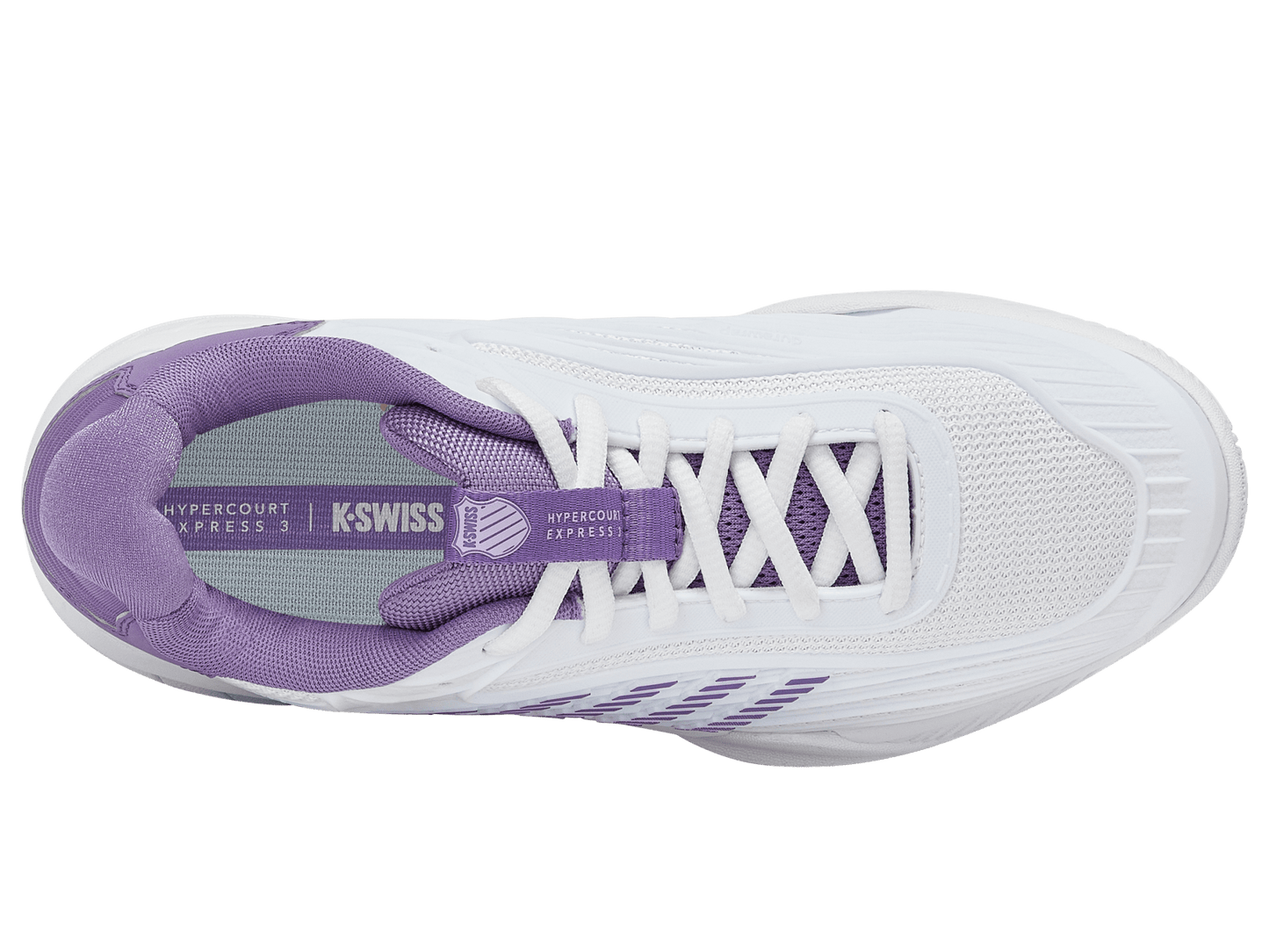 84603 - 163 - M | HYPERCOURT EXPRESS 3 | WHITE/PURPLE HAZE/NEON LAVENDAR - K - Swiss US - FOOTWEAR