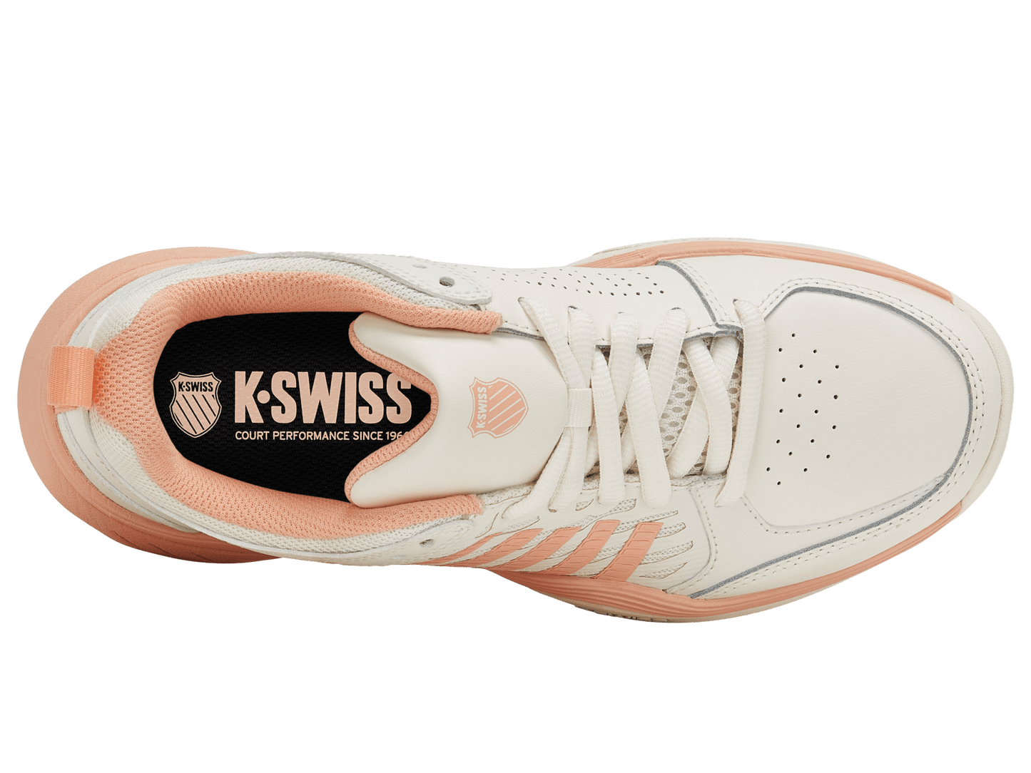 94428 - 150 - M | COURT EXPRESS 2 | EGRET/PEACH PARFAIT - K - Swiss US - FOOTWEAR