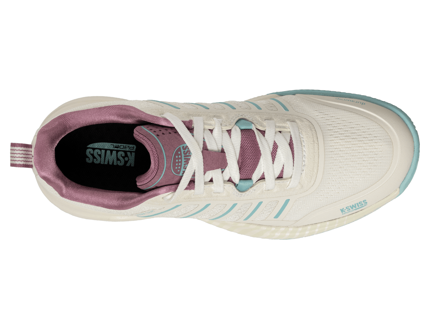 94436 - 970 - M | ULTRA COURT PADEL | WHITE/LILAS/PASTEL TURQUOISE - K - Swiss US - FOOTWEAR