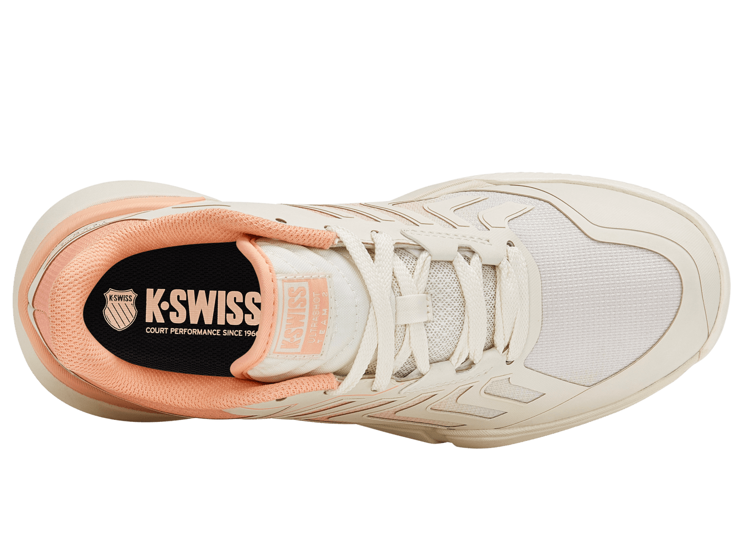 94598 - 150 - M | ULTRASHOT TEAM 2 | EGRET/PEACH PARFAIT - K - Swiss US - FOOTWEAR