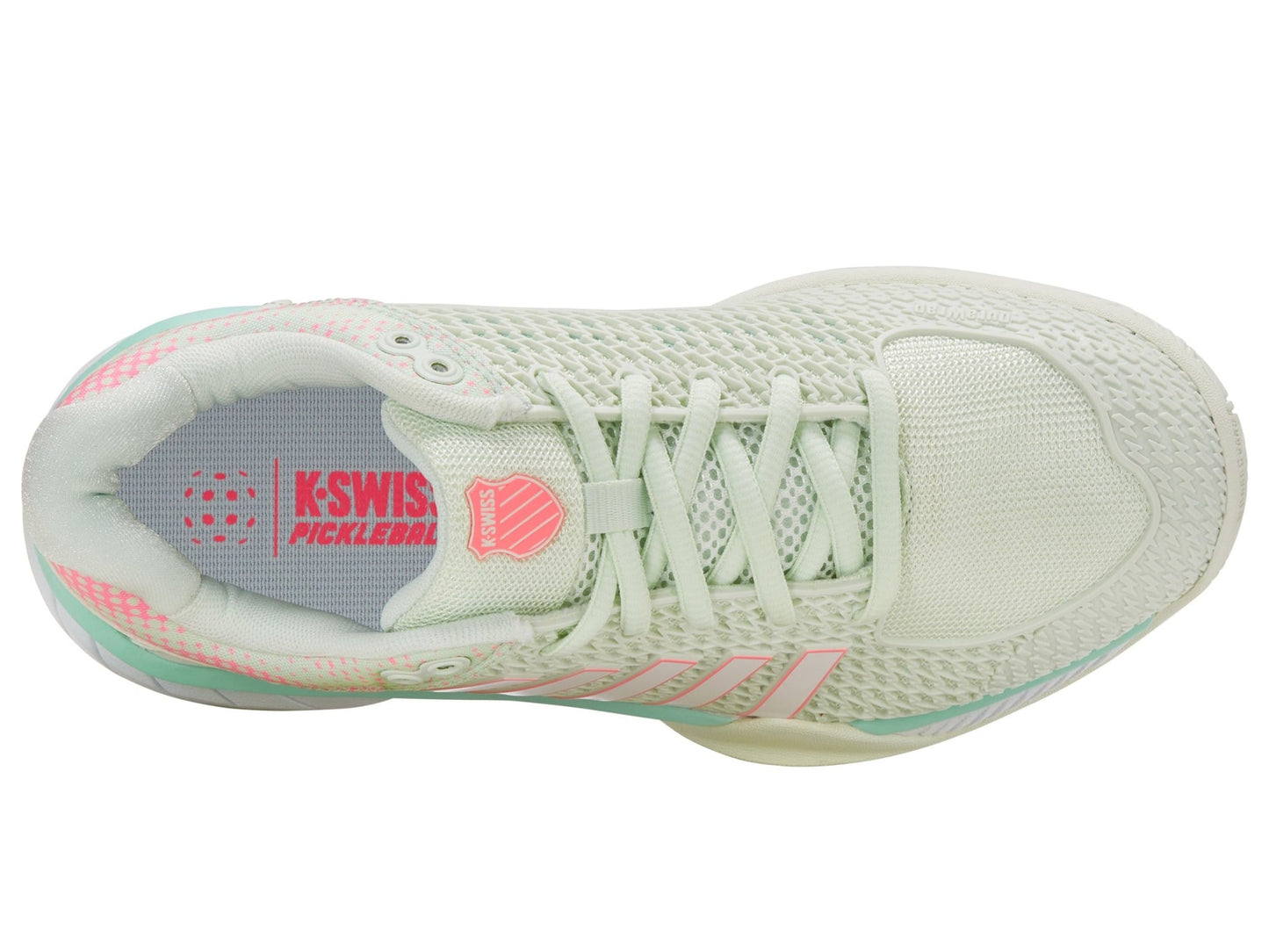 96563 - 440 - M | EXPRESS LIGHT PICKLEBALL | ICE/HONEYDEW/NEON PASTEL PINK - K - Swiss US - FOOTWEAR