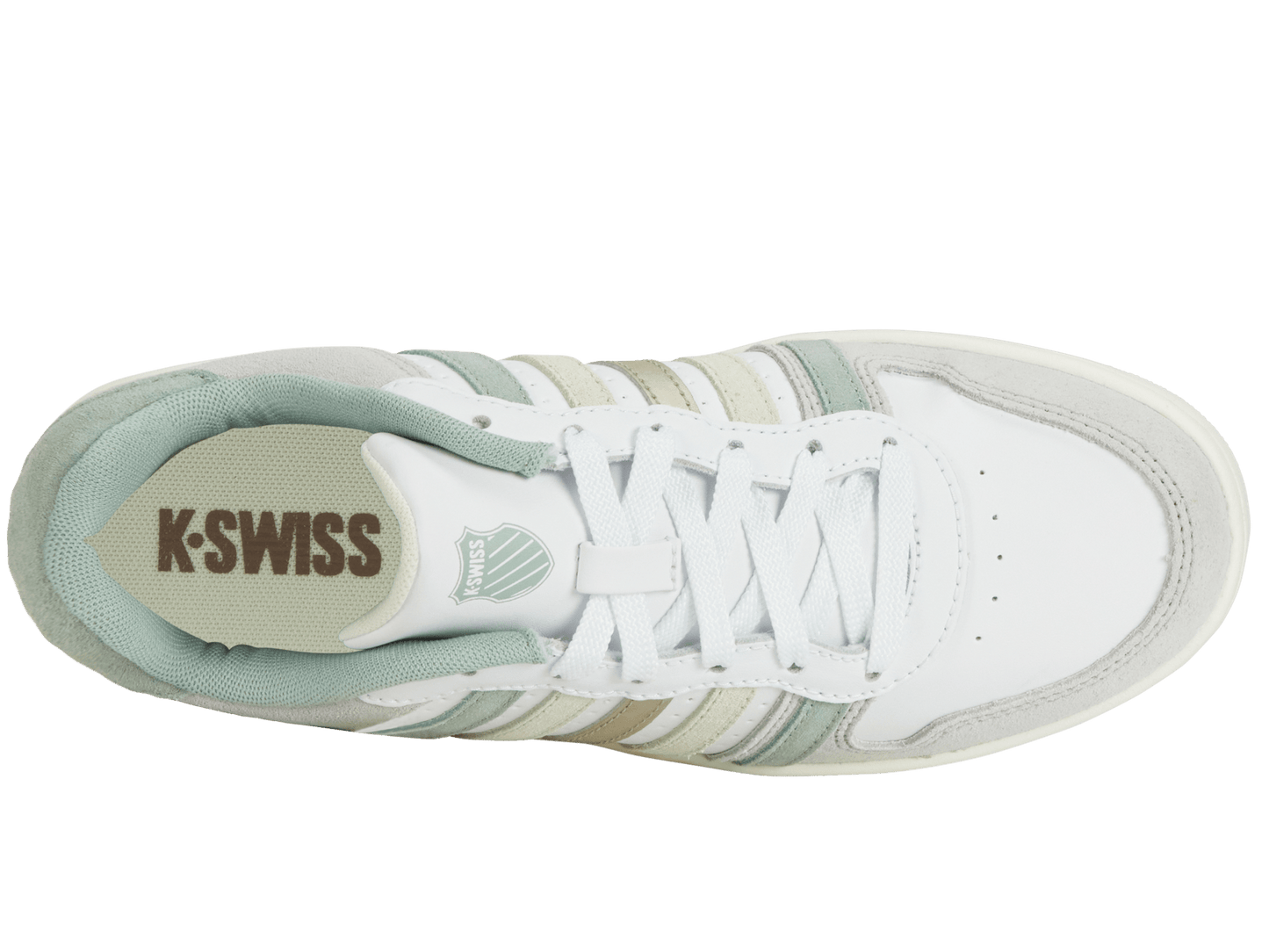 96931 - 133 - M | COURT PALISADES | WHITE/CANARY GREEN/FROSTY GREEN/CHAMPAGNE GOLD - K - Swiss US - FOOTWEAR
