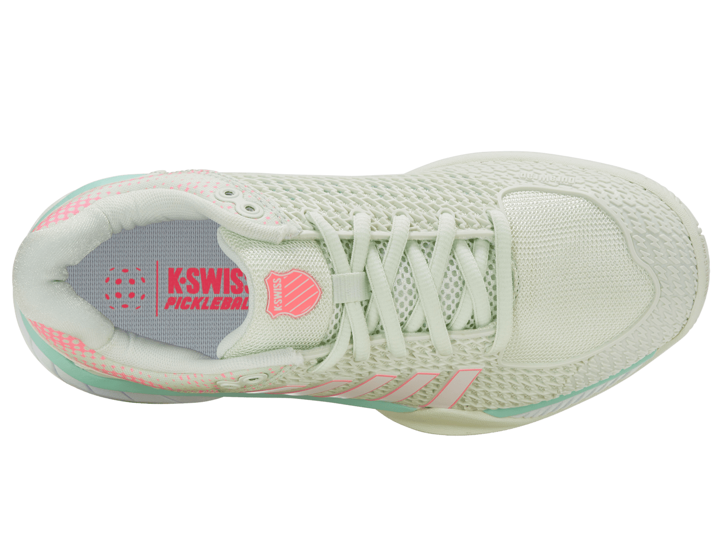 97292 - 440 - W | EXPRESS LIGHT PICKLEBALL - WIDE | ICE/HONEYDEW/NEON PASTEL PINK - K - Swiss US - FOOTWEAR