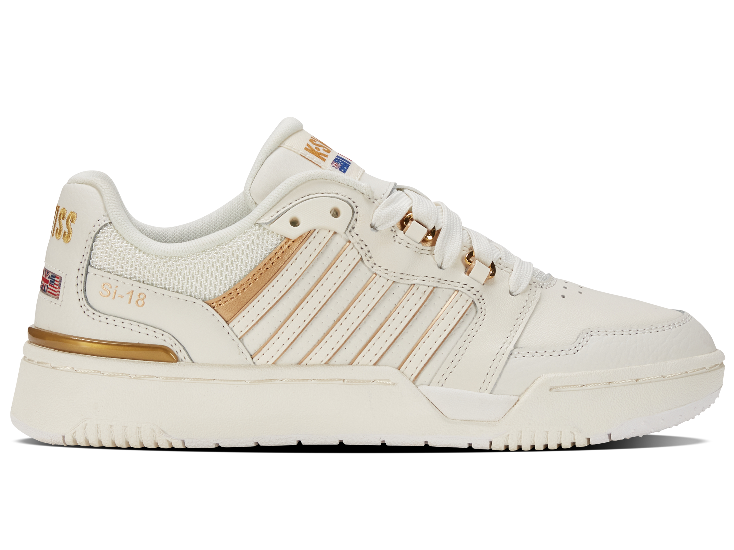 K swiss white and gold online