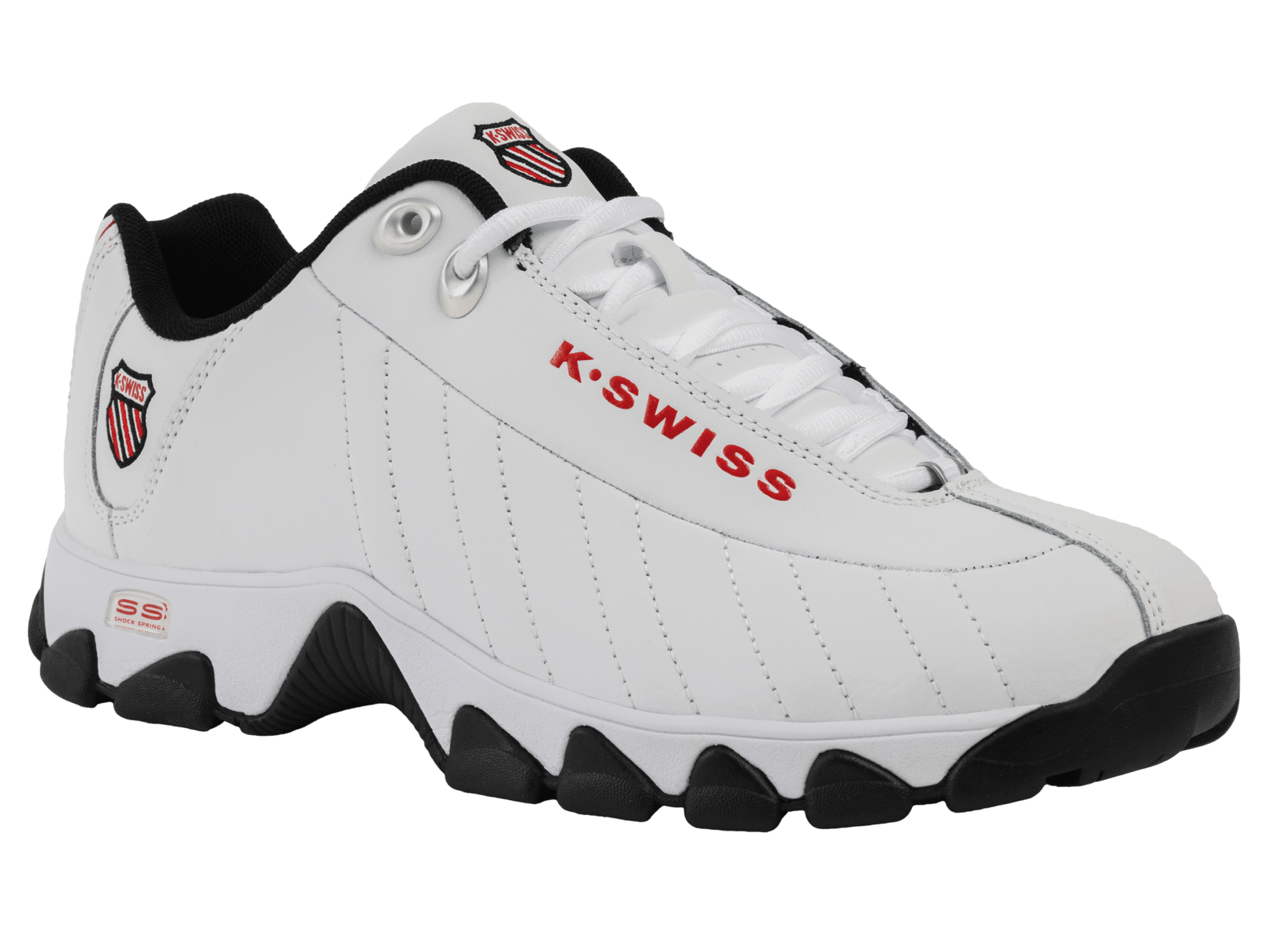 03426 - 122 - XW | ST329 CMF | WHITE/BLACK/RED - K - Swiss US - FOOTWEAR