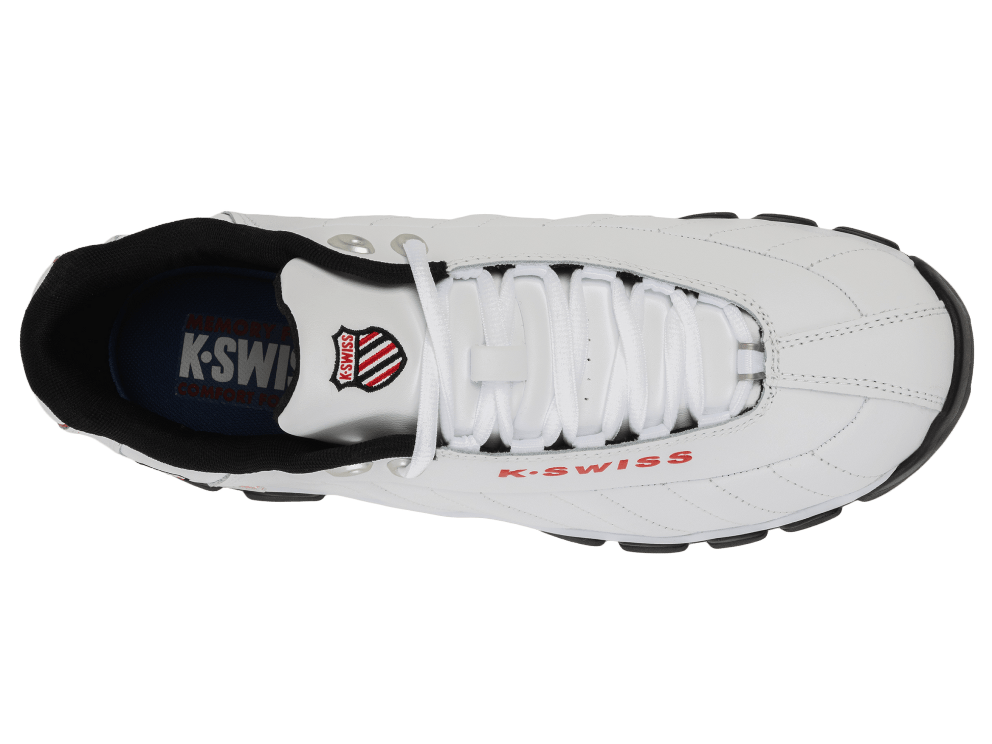 03426 - 122 - XW | ST329 CMF | WHITE/BLACK/RED - K - Swiss US - FOOTWEAR