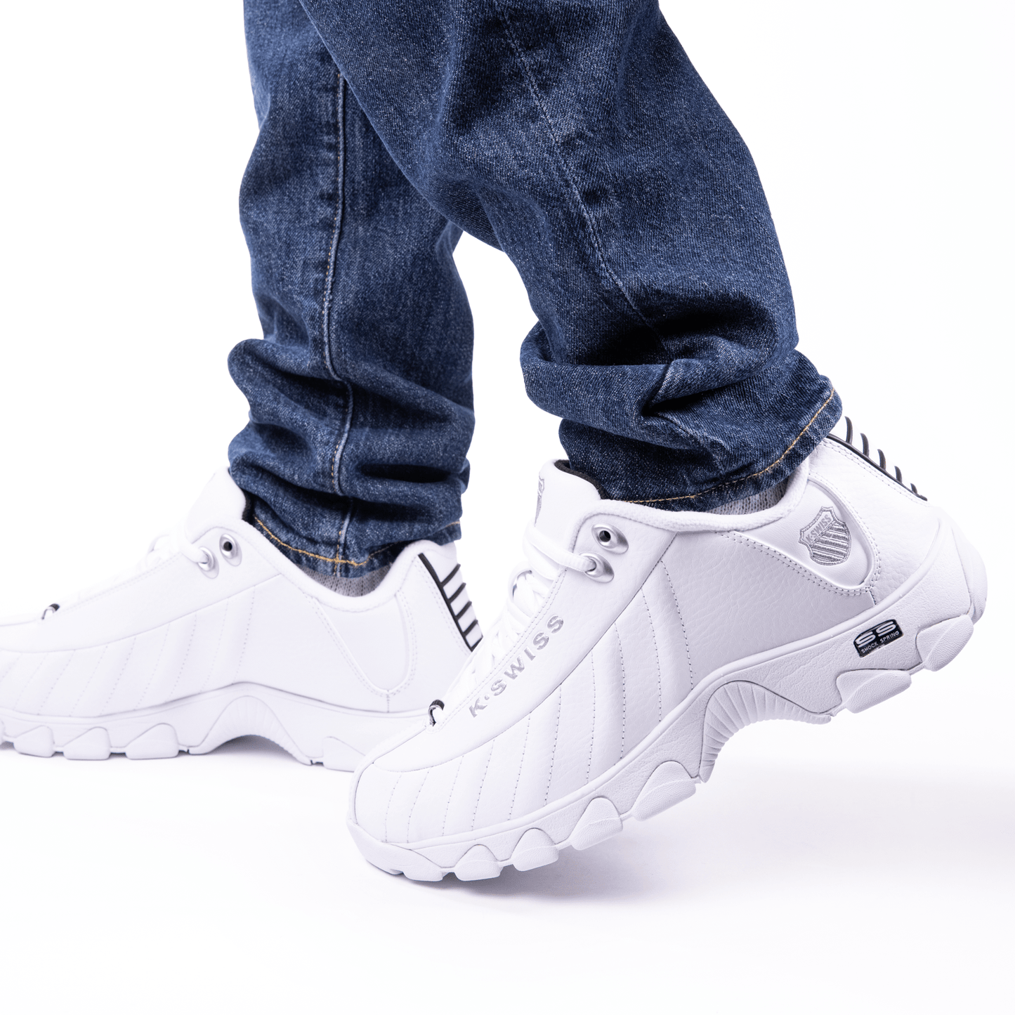 03426 - 129 - M | ST329 CMF | WHITE/BLACK/SILVER - K - Swiss US - FOOTWEAR