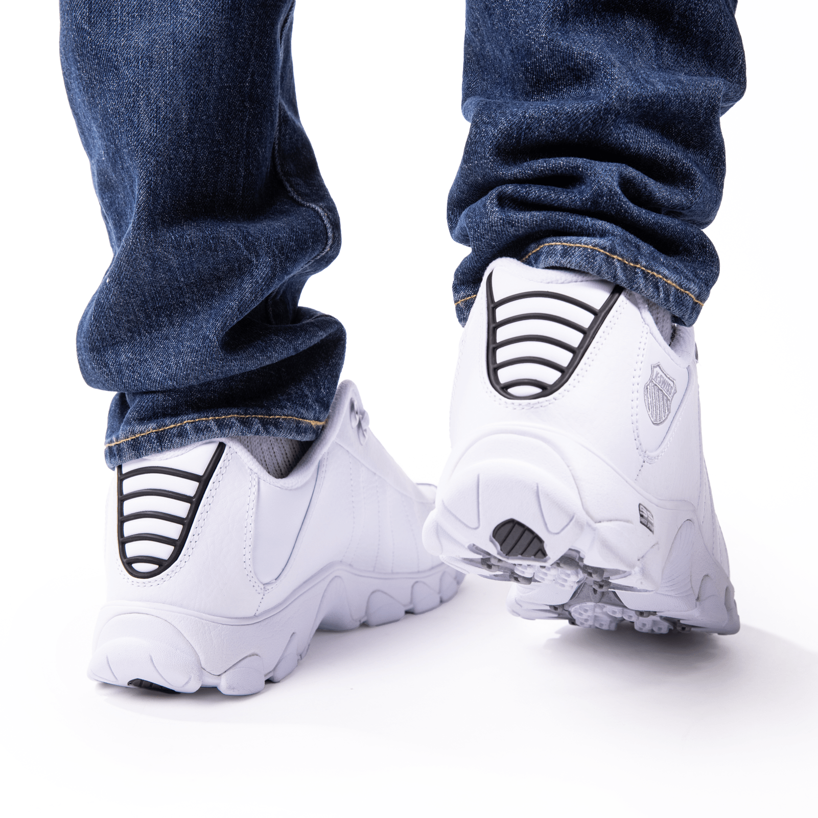 03426 - 129 - XW | ST329 CMF | WHITE/BLACK/SILVER - K - Swiss US - FOOTWEAR