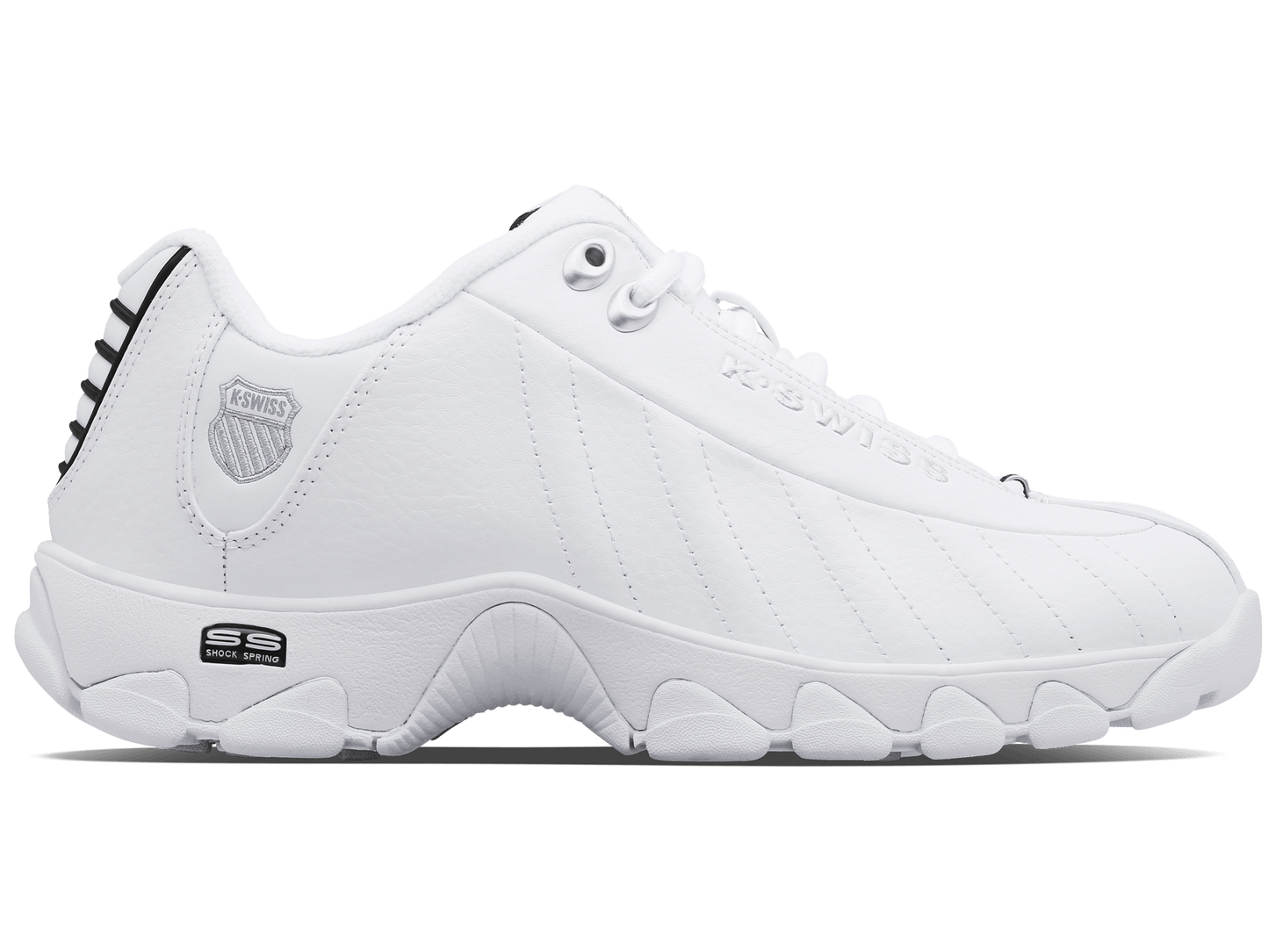 03426 - 129 - XW | ST329 CMF | WHITE/BLACK/SILVER - K - Swiss US - FOOTWEAR