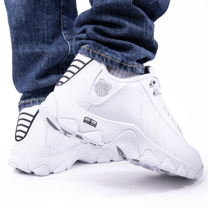 03426 - 129 - XW | ST329 CMF | WHITE/BLACK/SILVER - K - Swiss US - FOOTWEAR