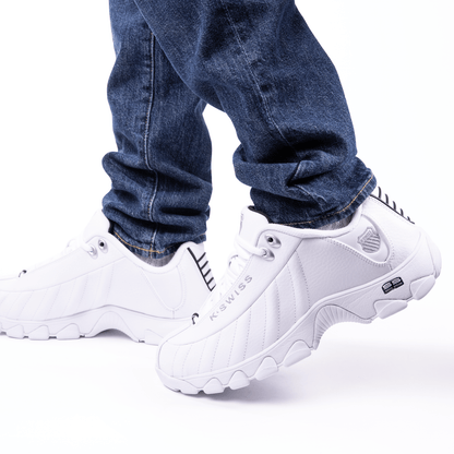 03426 - 129 - XW | ST329 CMF | WHITE/BLACK/SILVER - K - Swiss US - FOOTWEAR
