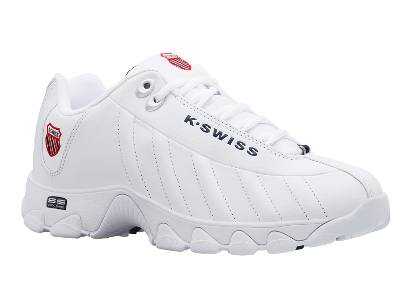 K swiss mens white trainers online