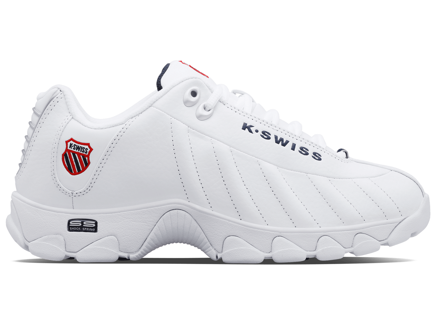 03426 - 130 - XW | ST329 CMF | WHITE/NAVY/RED - K - Swiss US - FOOTWEAR