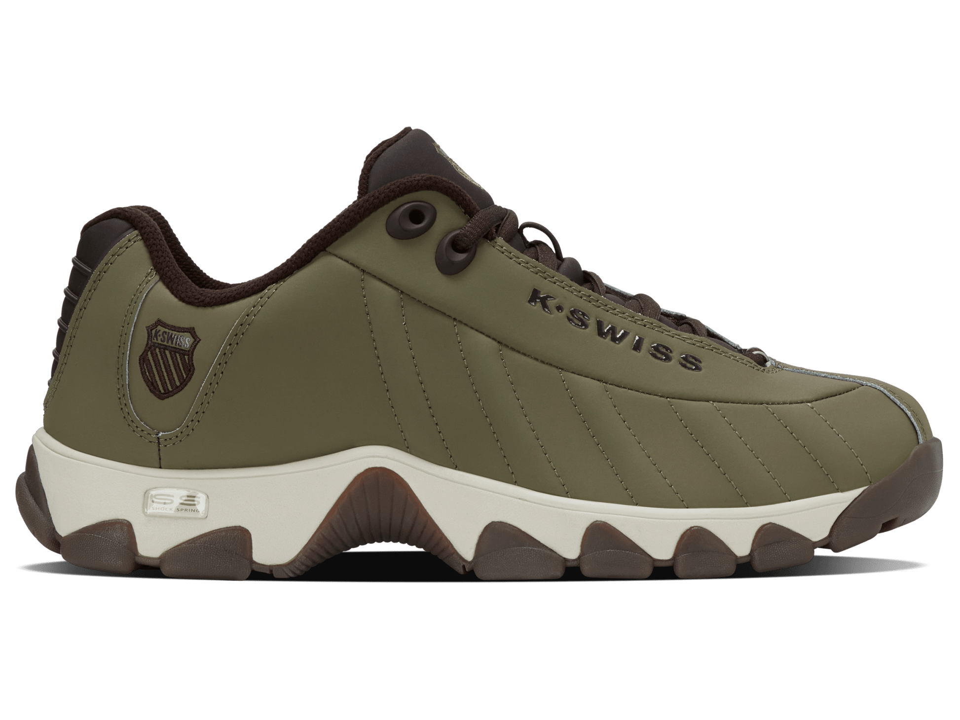 03426 - 375 - M | ST329 CMF | BURNT OLIVE/LIGHT GRAY/BLACK COFFEE/DARK GUM - K - Swiss US - FOOTWEAR