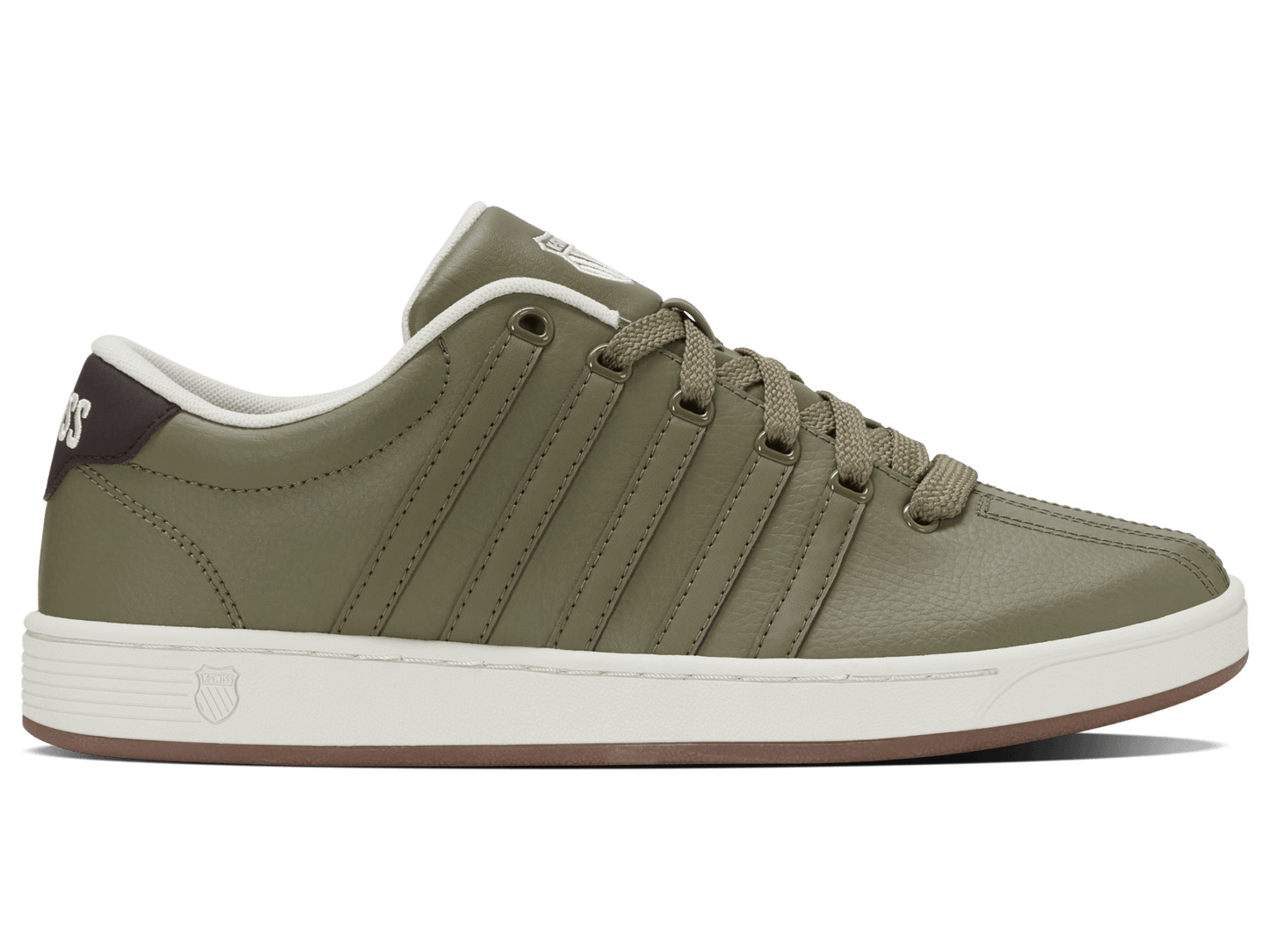 03629 - 373 - M | COURT PRO II CMF | BURNT OLIVE/LIGHT GRAY/DARK GUM/BLACK COFFEE - K - Swiss US - FOOTWEAR