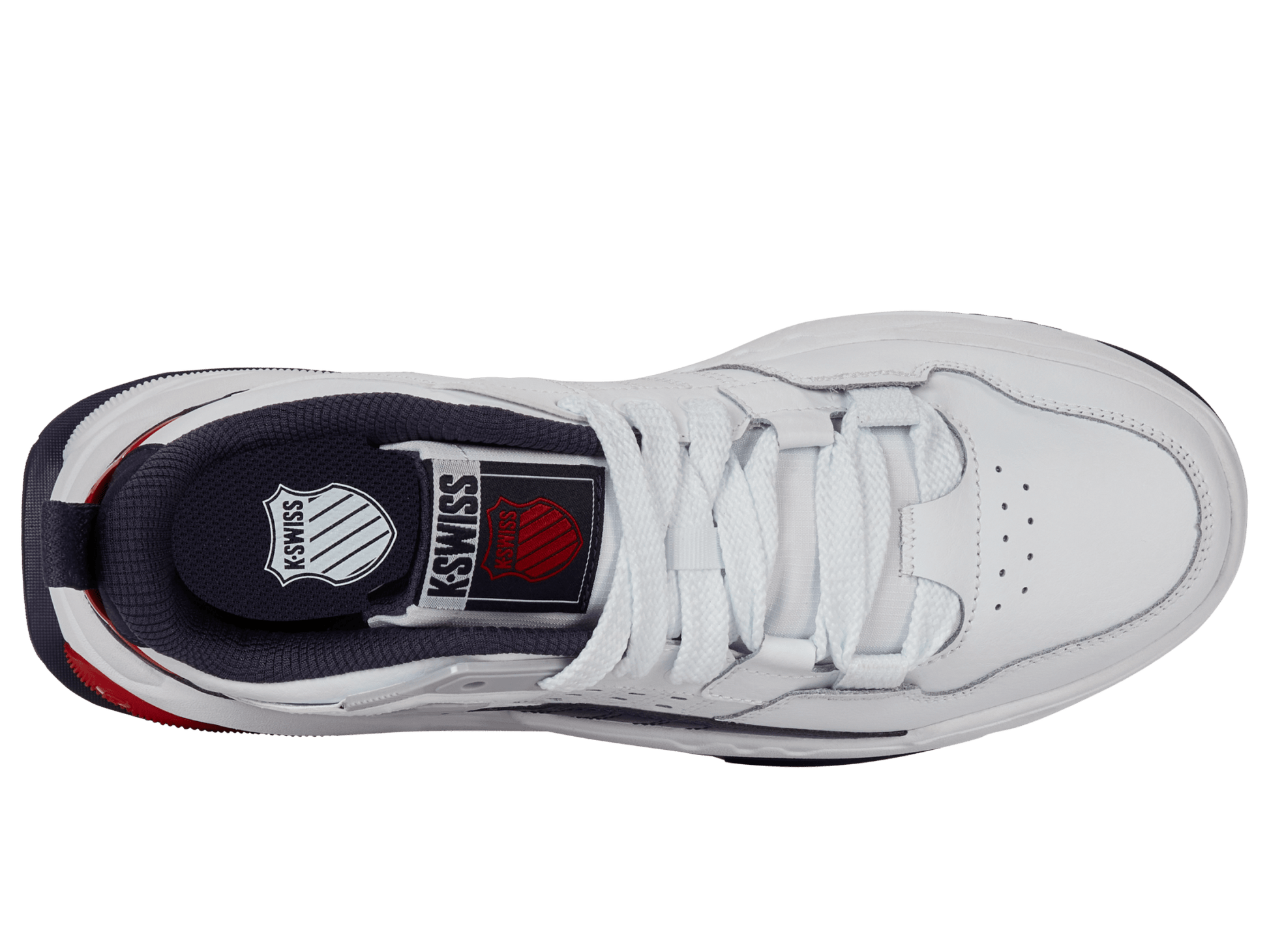 04077 - 130 - M | TECHNA TRAINER | WHITE/NAVY/RED - K - Swiss US - FOOTWEAR