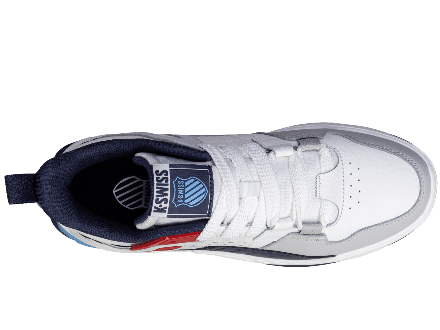 04077 - 936 - M | TECHNA TRAINER | SAIL WHITE/NAVY/RED - K - Swiss US - FOOTWEAR
