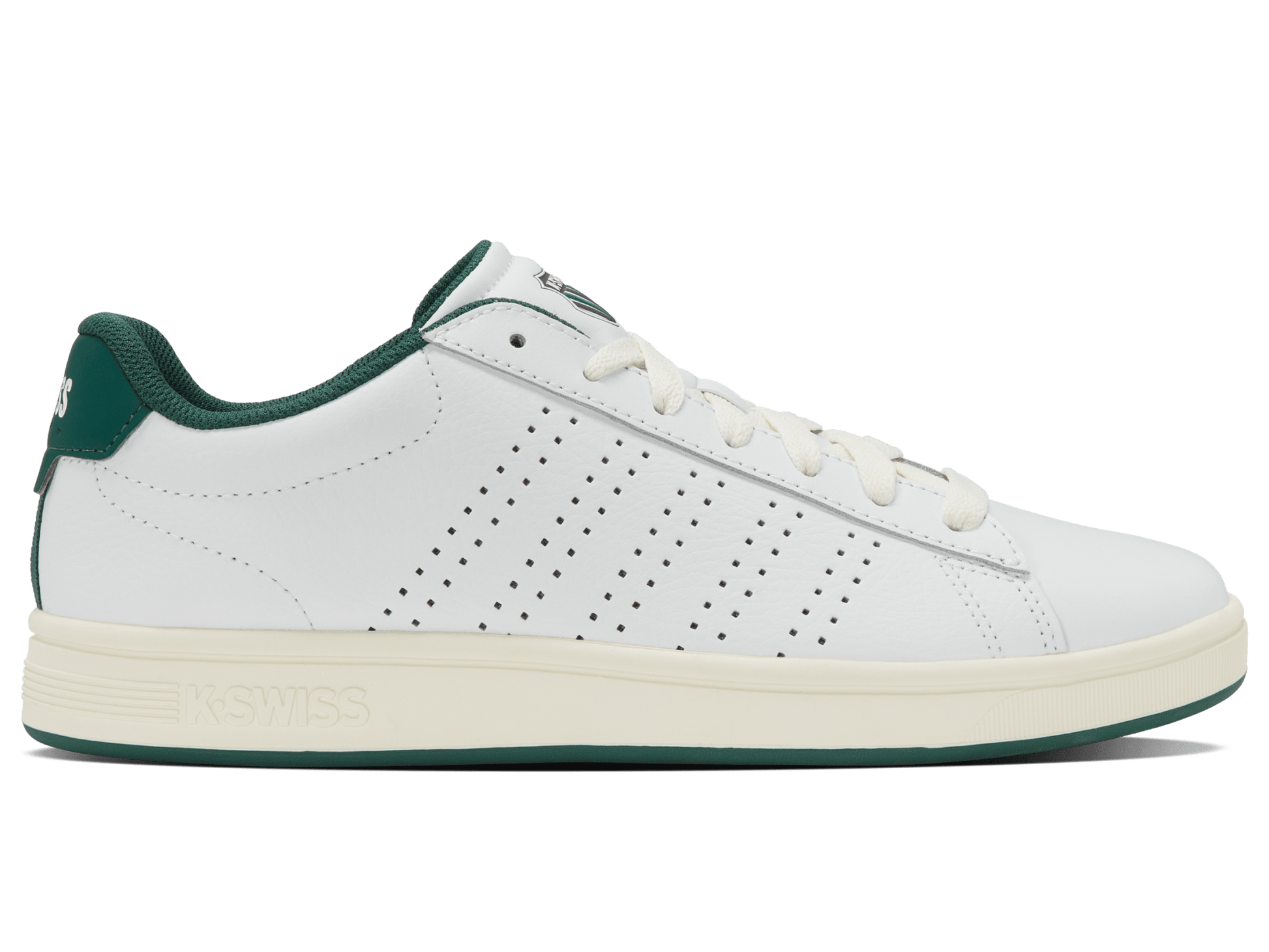 04411 - 108 - M | COURT BASE II | WHITE/POSY GREEN - K - Swiss US - FOOTWEAR