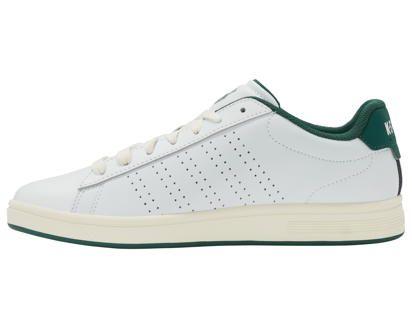 04411 - 108 - M | COURT BASE II | WHITE/POSY GREEN - K - Swiss US - FOOTWEAR