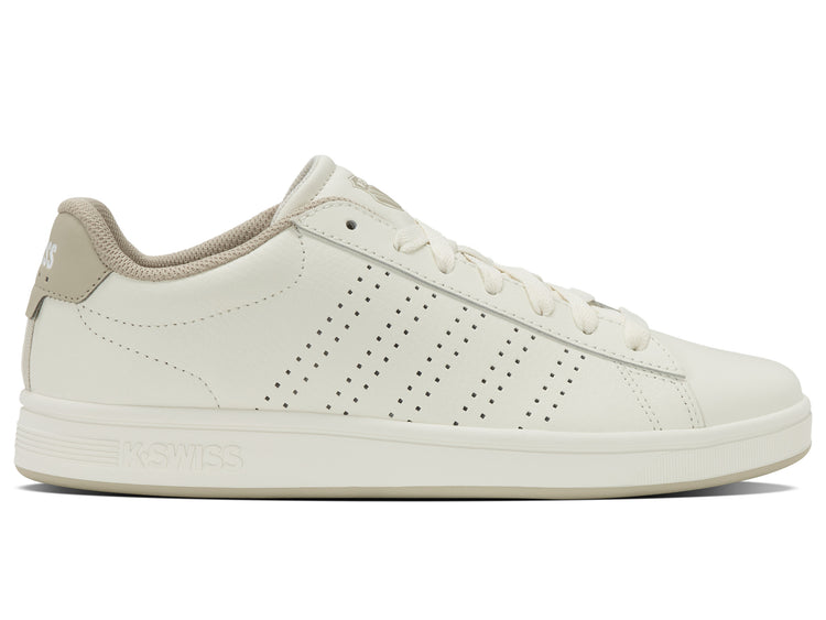 04411-127-M | COURT BASE II | SNOW WHITE/LIGHT GRAY/PEYOTE