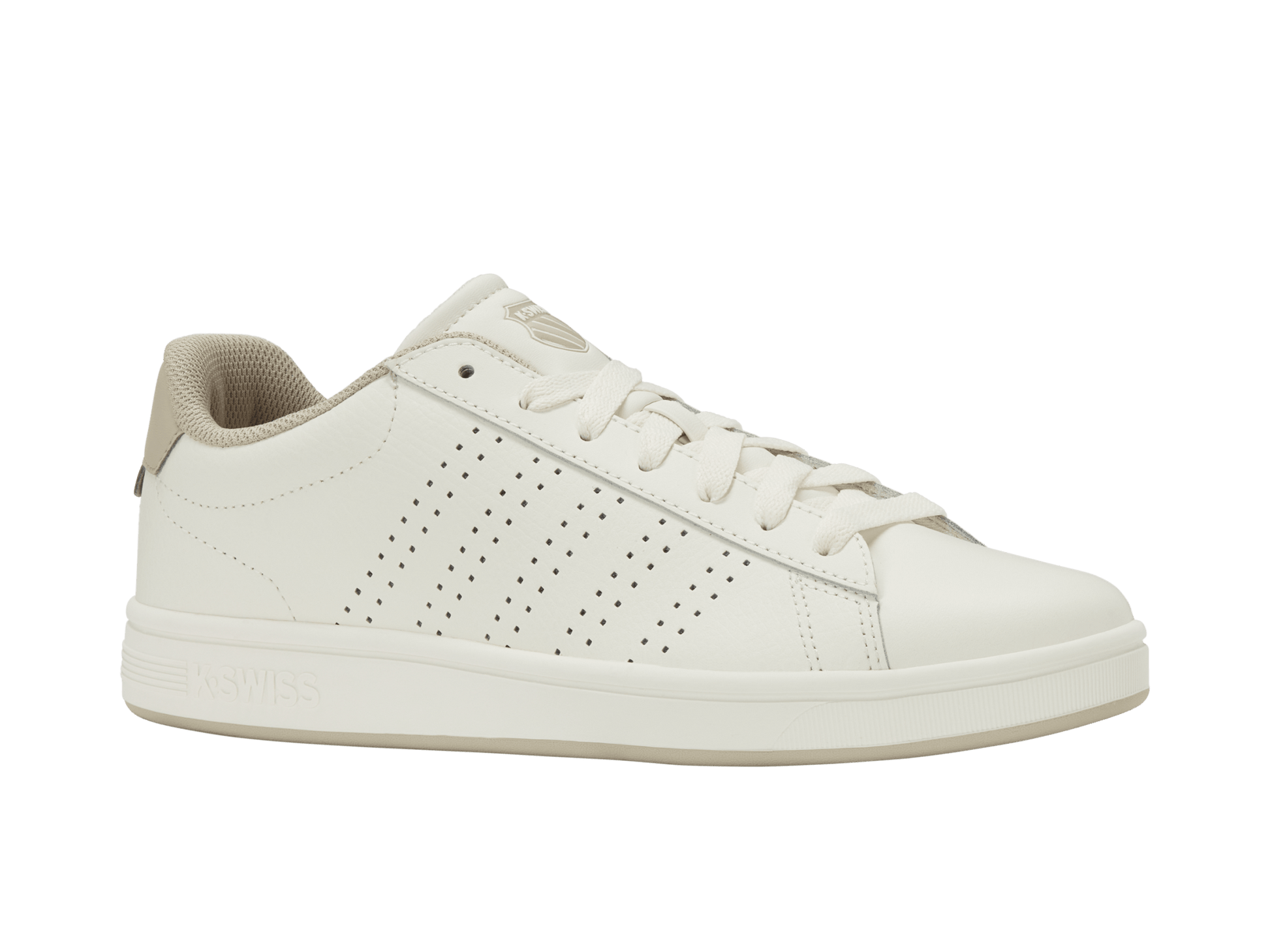 04411 - 127 - M | COURT BASE II | SNOW WHITE/LIGHT GRAY/PEYOTE - K - Swiss US - FOOTWEAR