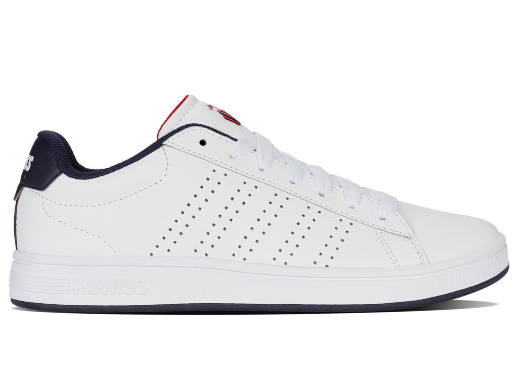 04411-130-M | COURT BASE II | WHITE/NAVY/RED