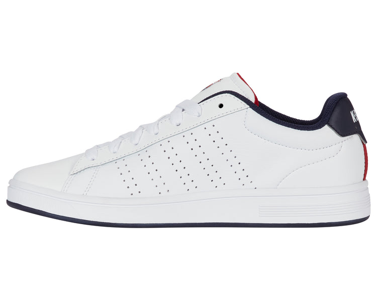 04411-130-M | COURT BASE II | WHITE/NAVY/RED