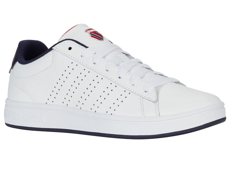 04411-130-M | COURT BASE II | WHITE/NAVY/RED