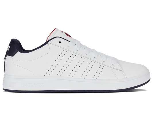 04411 - 130 - M | COURT BASE II | WHITE/NAVY/RED - K - Swiss US - FOOTWEAR