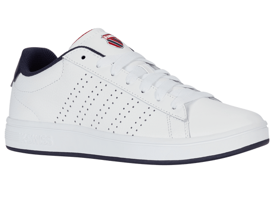 04411 - 130 - M | COURT BASE II | WHITE/NAVY/RED - K - Swiss US - FOOTWEAR