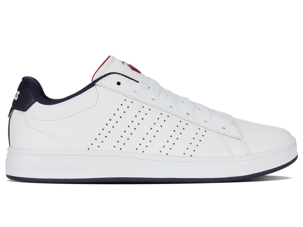 04411-130-M | COURT BASE II | WHITE/NAVY/RED