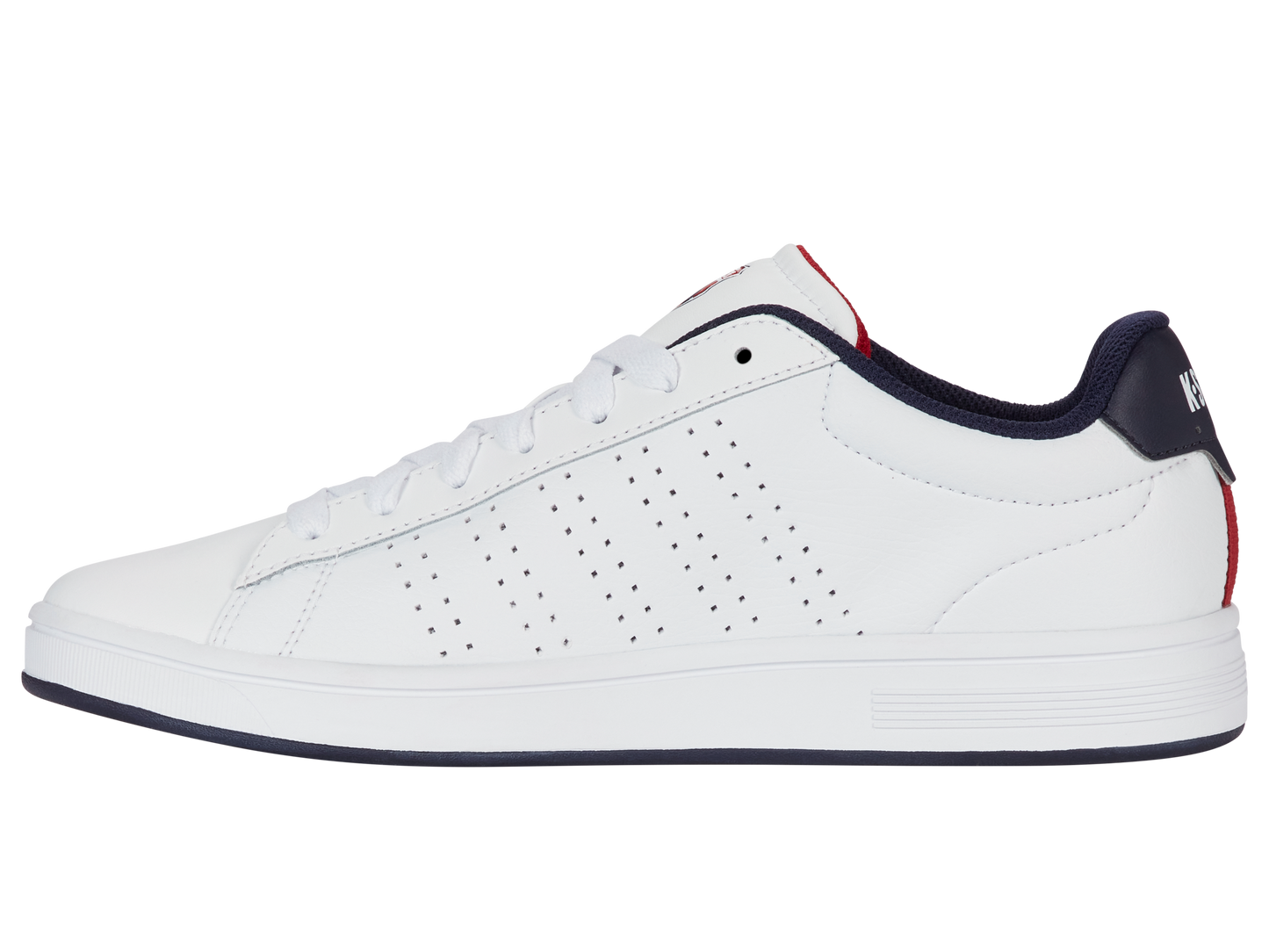 04411-130-M | COURT BASE II | WHITE/NAVY/RED