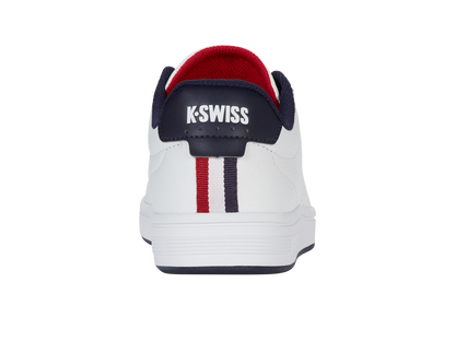 04411-130-M | COURT BASE II | WHITE/NAVY/RED