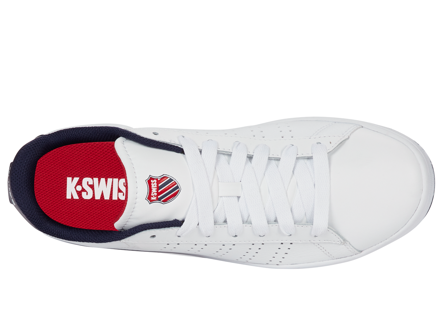 04411-130-M | COURT BASE II | WHITE/NAVY/RED
