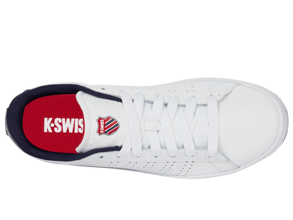 04411-130-M | COURT BASE II | WHITE/NAVY/RED