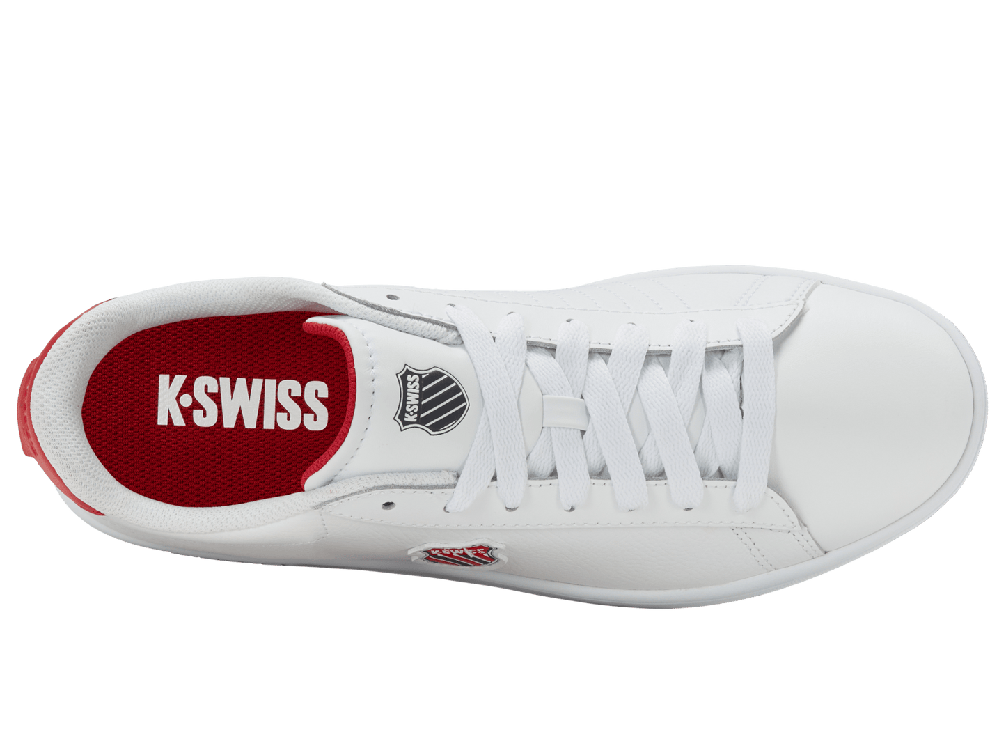 04412 - 128 - M | COURT SHIELD II | WHITE/PEACOAT/MARS RED - K - Swiss US - FOOTWEAR