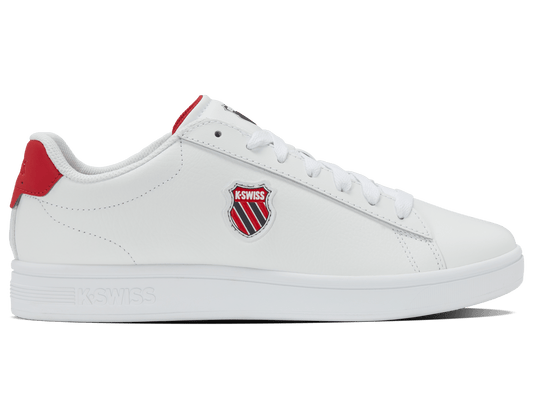 04412 - 128 - M | COURT SHIELD II | WHITE/PEACOAT/MARS RED - K - Swiss US - FOOTWEAR