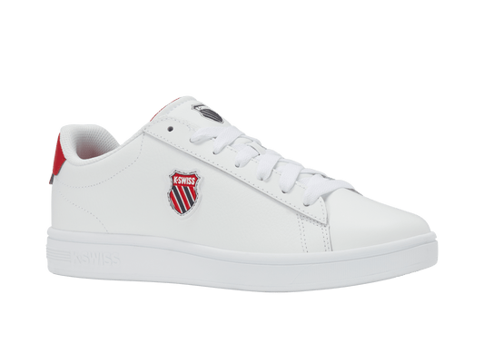 04412 - 128 - M | COURT SHIELD II | WHITE/PEACOAT/MARS RED - K - Swiss US - FOOTWEAR