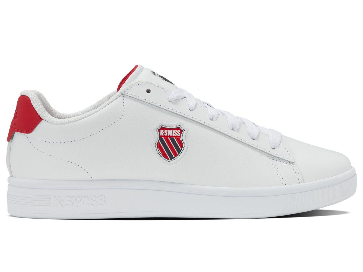 04412-128-M | COURT SHIELD II | WHITE/PEACOAT/MARS RED