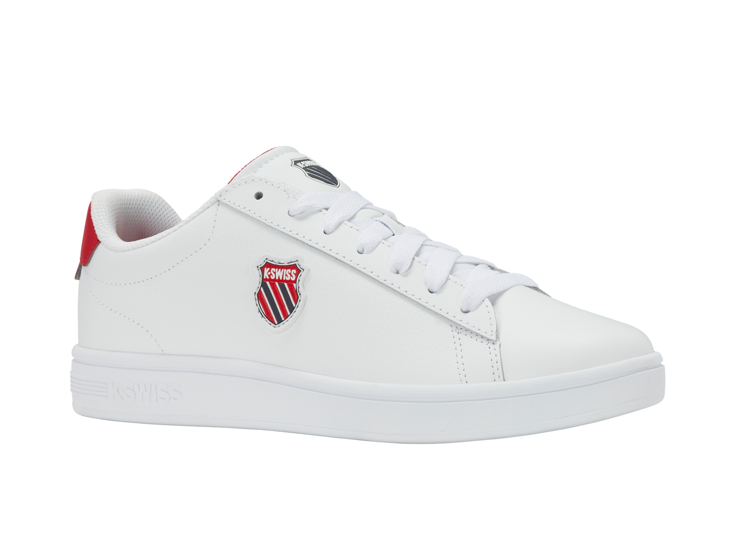 04412-128-M | COURT SHIELD II | WHITE/PEACOAT/MARS RED