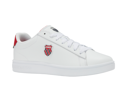 04412-128-M | COURT SHIELD II | WHITE/PEACOAT/MARS RED