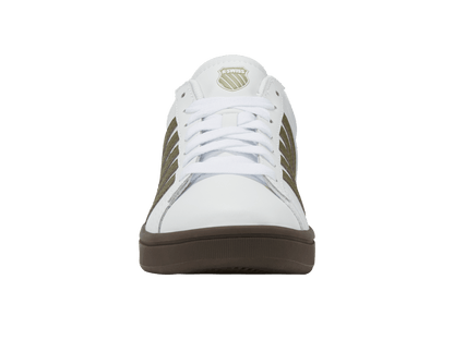 04413 - 125 - M | COURT TIEBREAK II | WHITE/BURNT OLIVE/COLA GUM/ALFALFA - K - Swiss US - FOOTWEAR