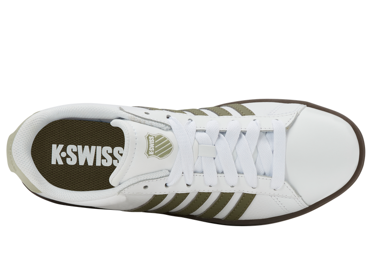 04413-125-M | COURT TIEBREAK II | WHITE/BURNT OLIVE/COLA GUM/ALFALFA