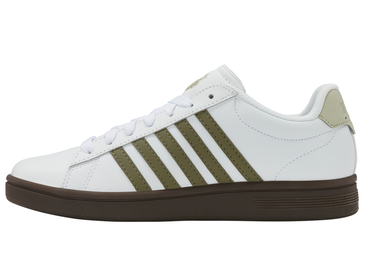 04413-125-M | COURT TIEBREAK II | WHITE/BURNT OLIVE/COLA GUM/ALFALFA